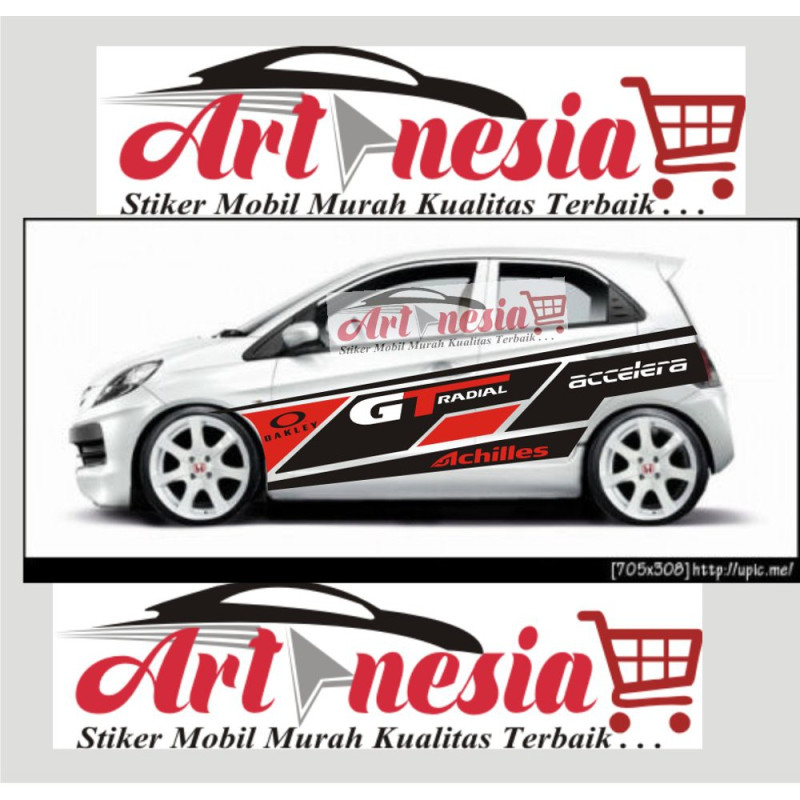 Jual Stiker Mobil Brio Putih dan Silver TERLARIS  Shopee Indonesia